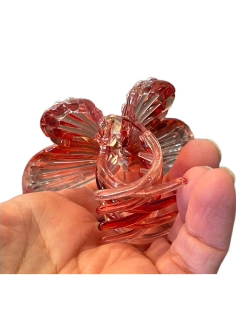 Pink Crystal Butterfly Hair Clip FINAL PRICE DROP